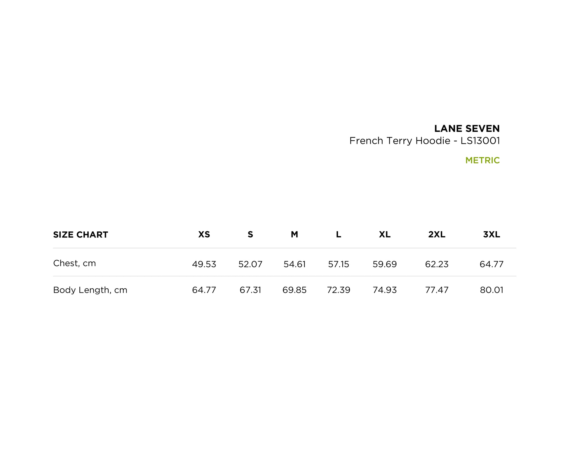 size_chart_metric