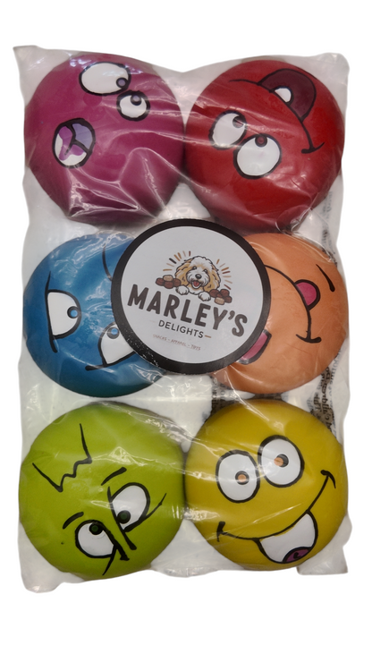 Latex Squeaky 6 Ball Pack Local Pickup and Delivery in Sydney